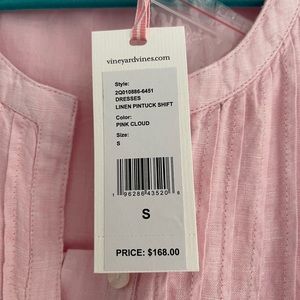 Vineyard Vines linen dress -pink. New with tags